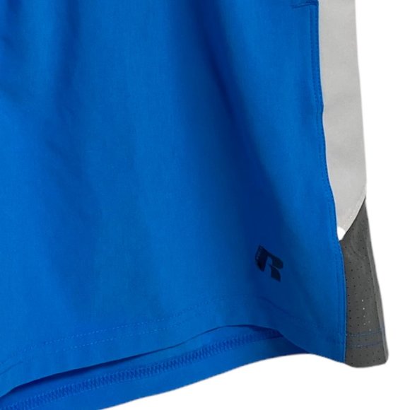 Russell Men's Light Blue Pull String Elastic Waist Training Fit Shorts Size L - Picture 3 of 11